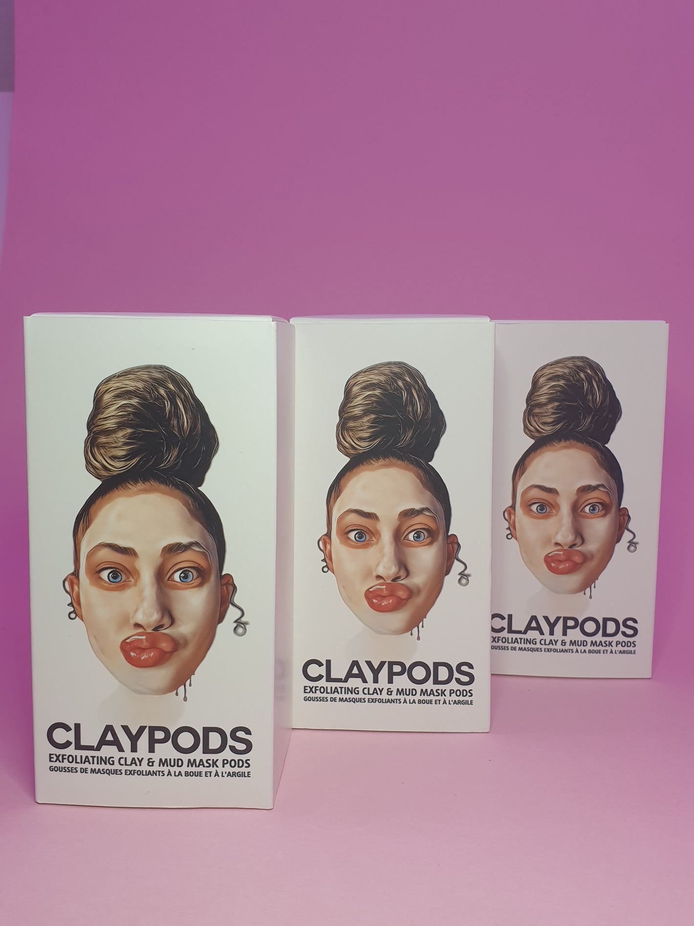 three boxes of clay pods right