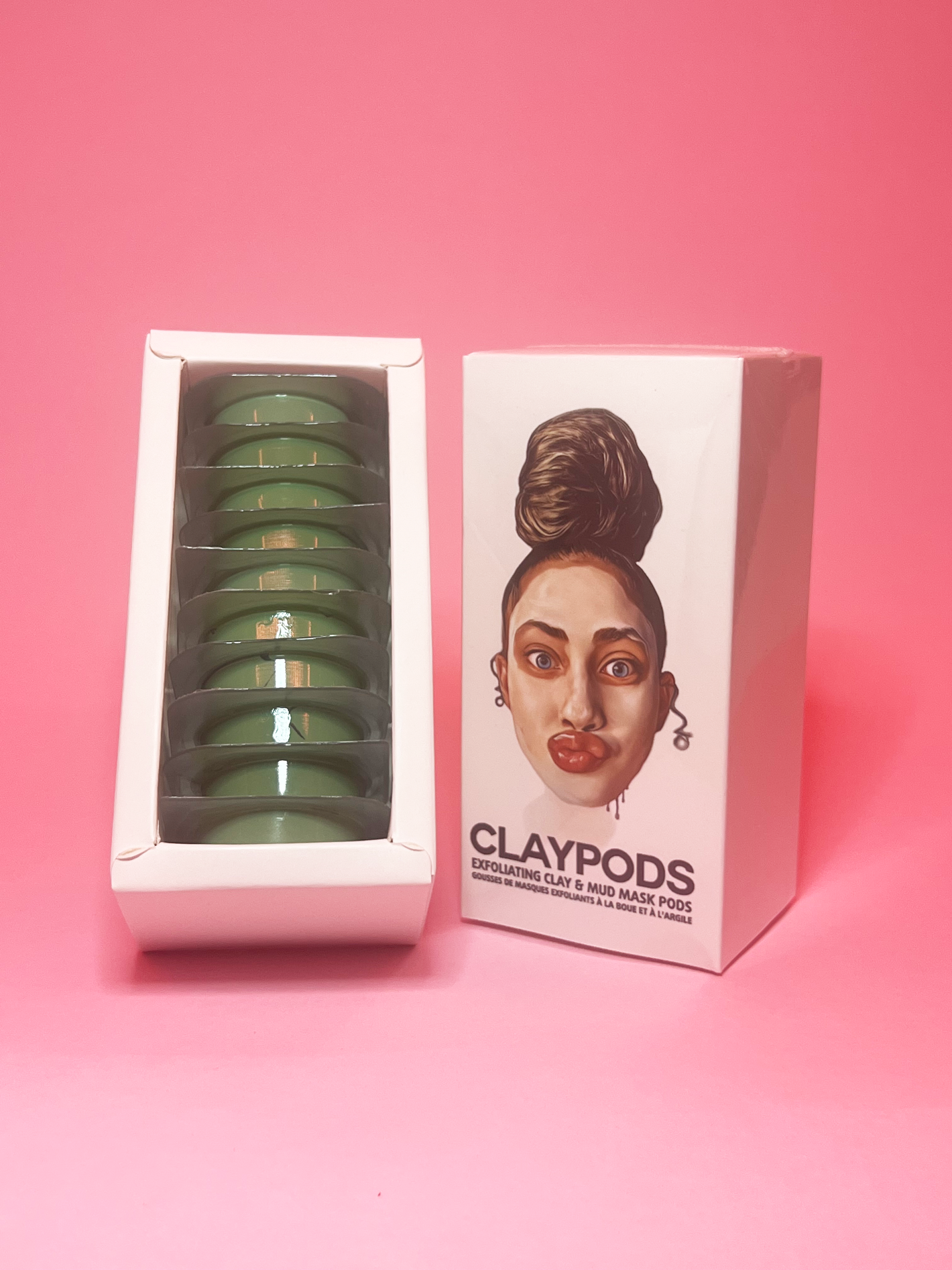 clay pods avocado mud mask product shot